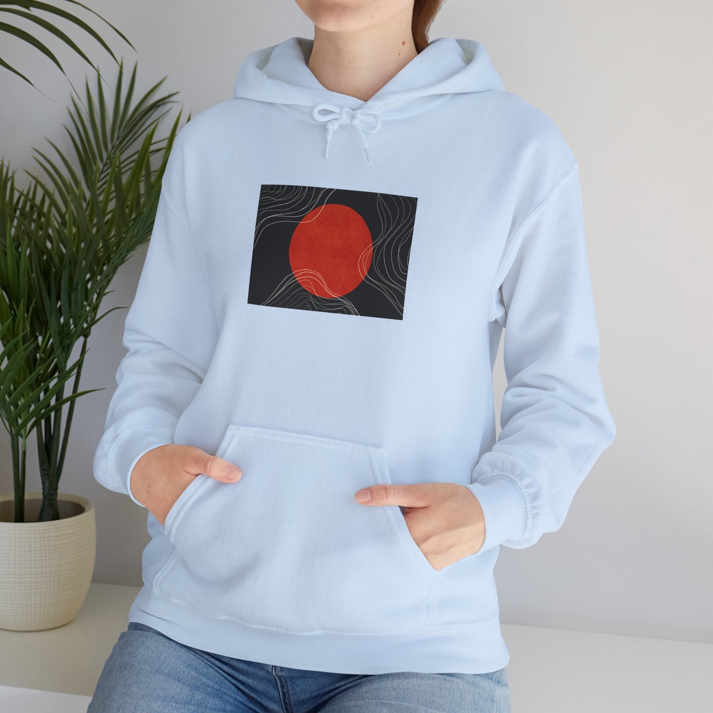 Minimalist Graphic Hoodie for Comfort, Cozy Sweatshirt for Everyday Wear, Trendy Hooded Pullover, Casual Gift for Friends