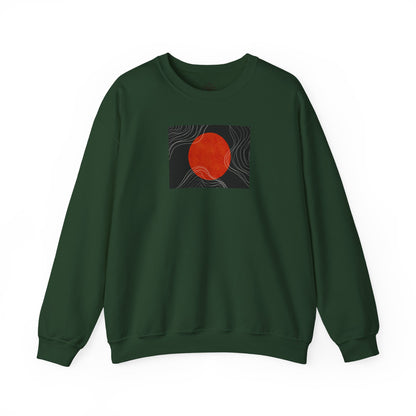 Minimalist Sunset Crewneck Sweatshirt, Cozy Unisex Sweater for Everyday Wear, Gift for Fall, Layering Essential