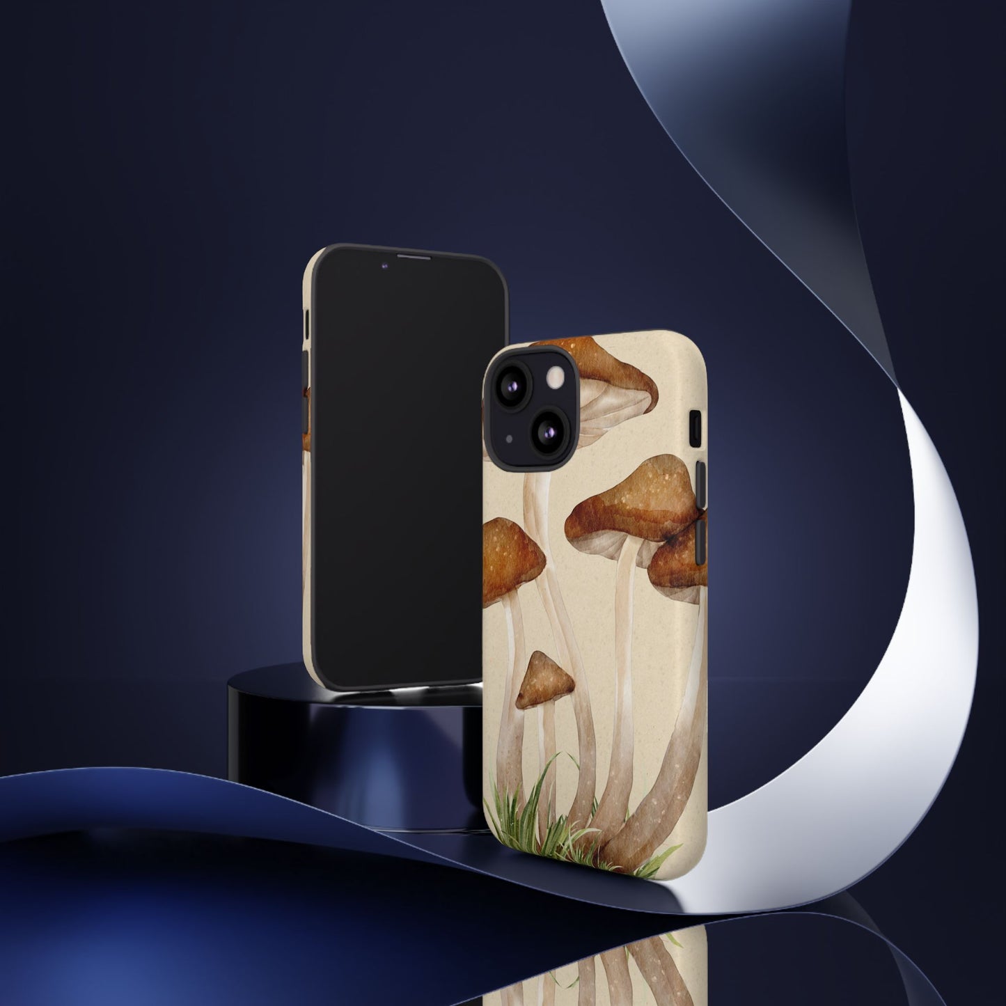 Mushroom Phone Case - Nature Lover, Eco-Friendly Gift, Cute Cell Phone Cover, Aesthetic Tech Accessory, Unique Fall Decor, Artsy Phone Cases, Cute, Gift for Her, Nature-inspired Designs, Durable Cases