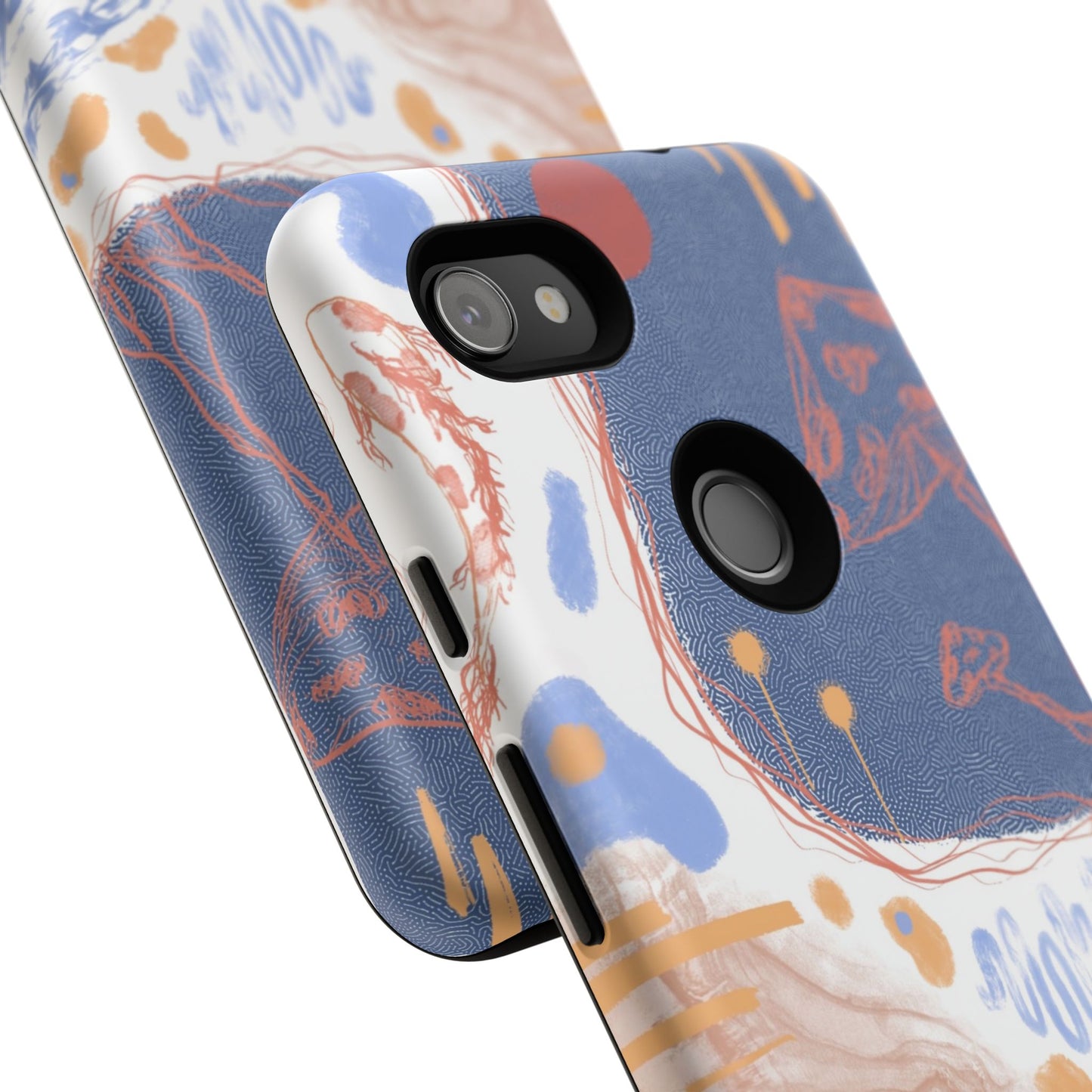 Artistic Phone Case with Abstract Design, Tough Phone Case, Unique Gift, Trendy Accessories, Modern Art Case, Stylish Tech Gear
