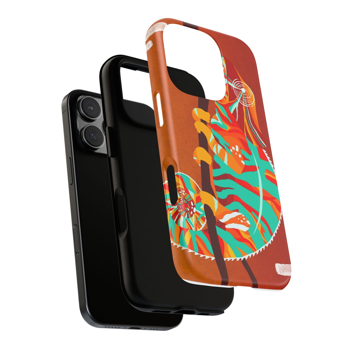 Chameleon Phone Case - Vibrant Artistic Design, Tough Cases for Animal Lovers, Unique Gift, Eco-Friendly Protection