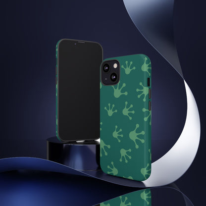 Frog Print Phone Case, Nature Lover Gift, Eco-Friendly Cover, Fun Green Design, Unique Frog Accessories