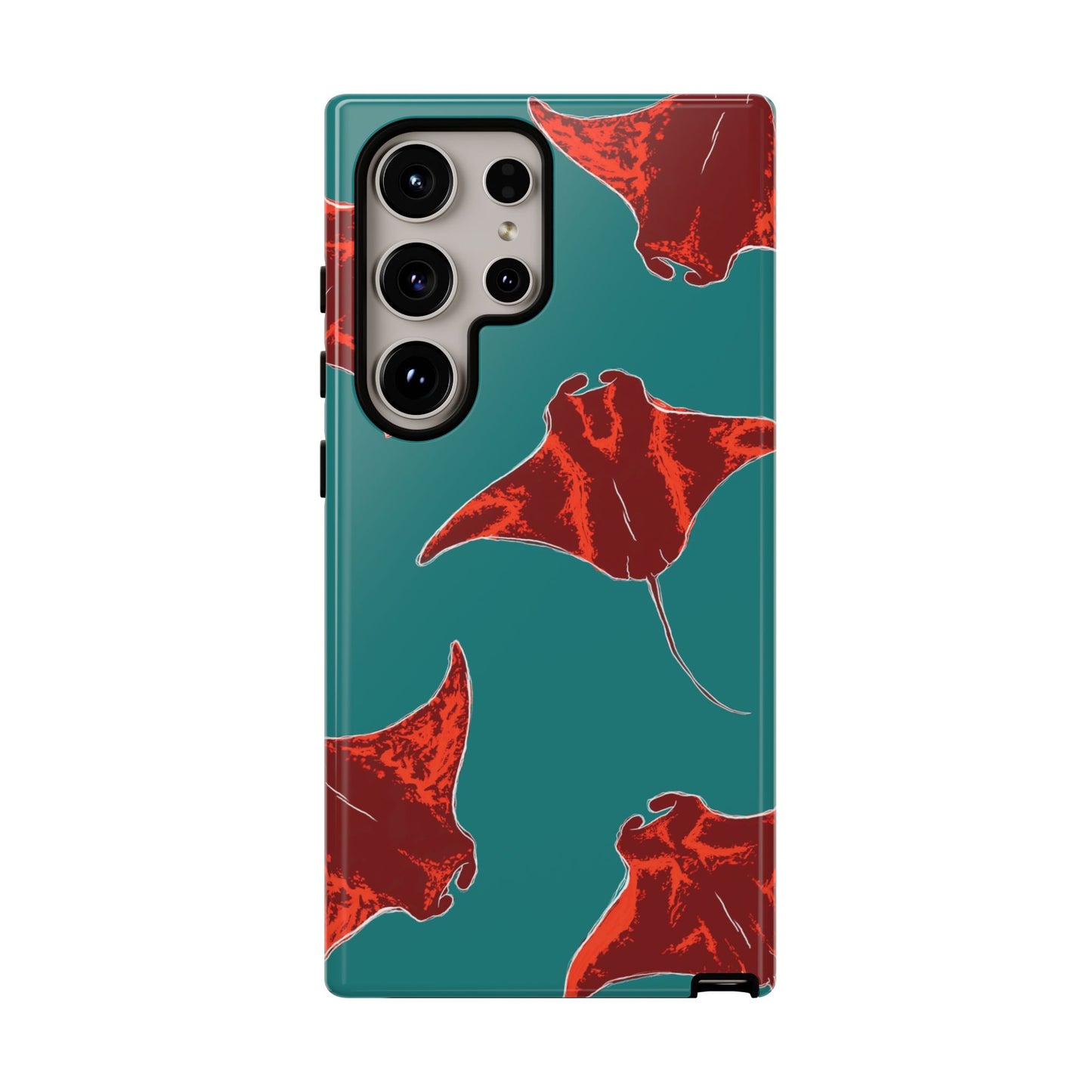 Manta Ray Phone Case, Tropical Phone Cover, Ocean Vibe Accessories, Summer Gift Idea, Marine Animal Merchandise