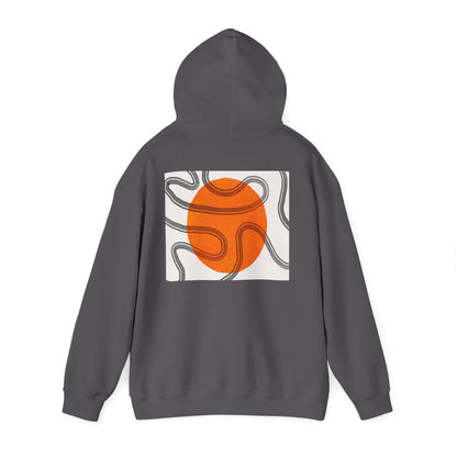 Lotus & Sun Graphic Hoodie - Cozy Unisex Sweatshirt, Trendy Casual Wear, Yoga Gift, Inspirational Apparel, Relaxed Style