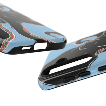 Octopus Tough Phone Case, Sea Creature Design, Ocean Lover Gift, Unique Phone Cover, Underwater Artwork