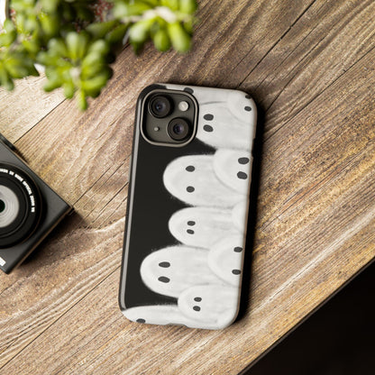 Painted Ghosts Phone Case | Ghostly Tough Phone Case for Spooky Style, Halloween Gift, Phone Cover, Ghost Theme, Unique Accessory, Spooky Season, Viral Painted Ghosts Inspired Design