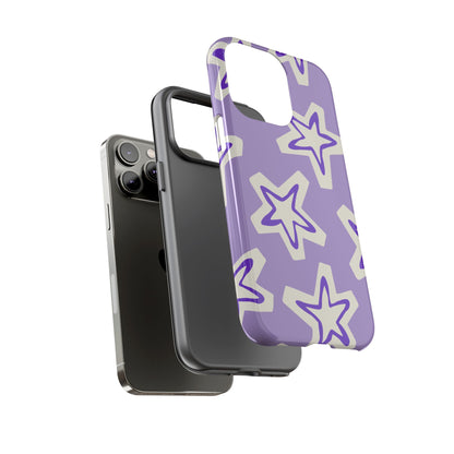 Starry Pattern Phone Case, Cute Star Design, Tough Phone Cover, Gifts for Her, Stylish Phone Accessory