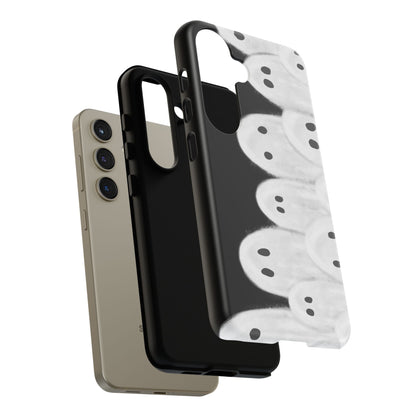 Painted Ghosts Phone Case | Ghostly Tough Phone Case for Spooky Style, Halloween Gift, Phone Cover, Ghost Theme, Unique Accessory, Spooky Season, Viral Painted Ghosts Inspired Design