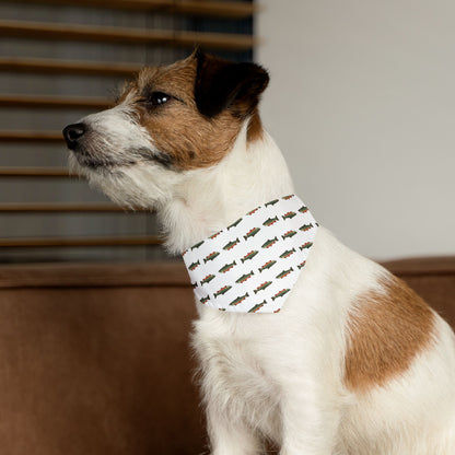 Fishing-Themed Pet Bandana Collar for Dog Lovers, Dog Accessory, Pet Fashion, Outdoor Adventure, Gift for Pet Owners