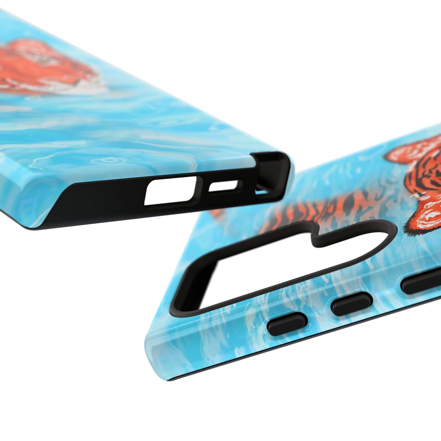 Vibrant Tiger Phone Case, Wildlife Lover Gift, Phone Accessories, Animal Print Case, Summer Vibe, Cool Phone Cover