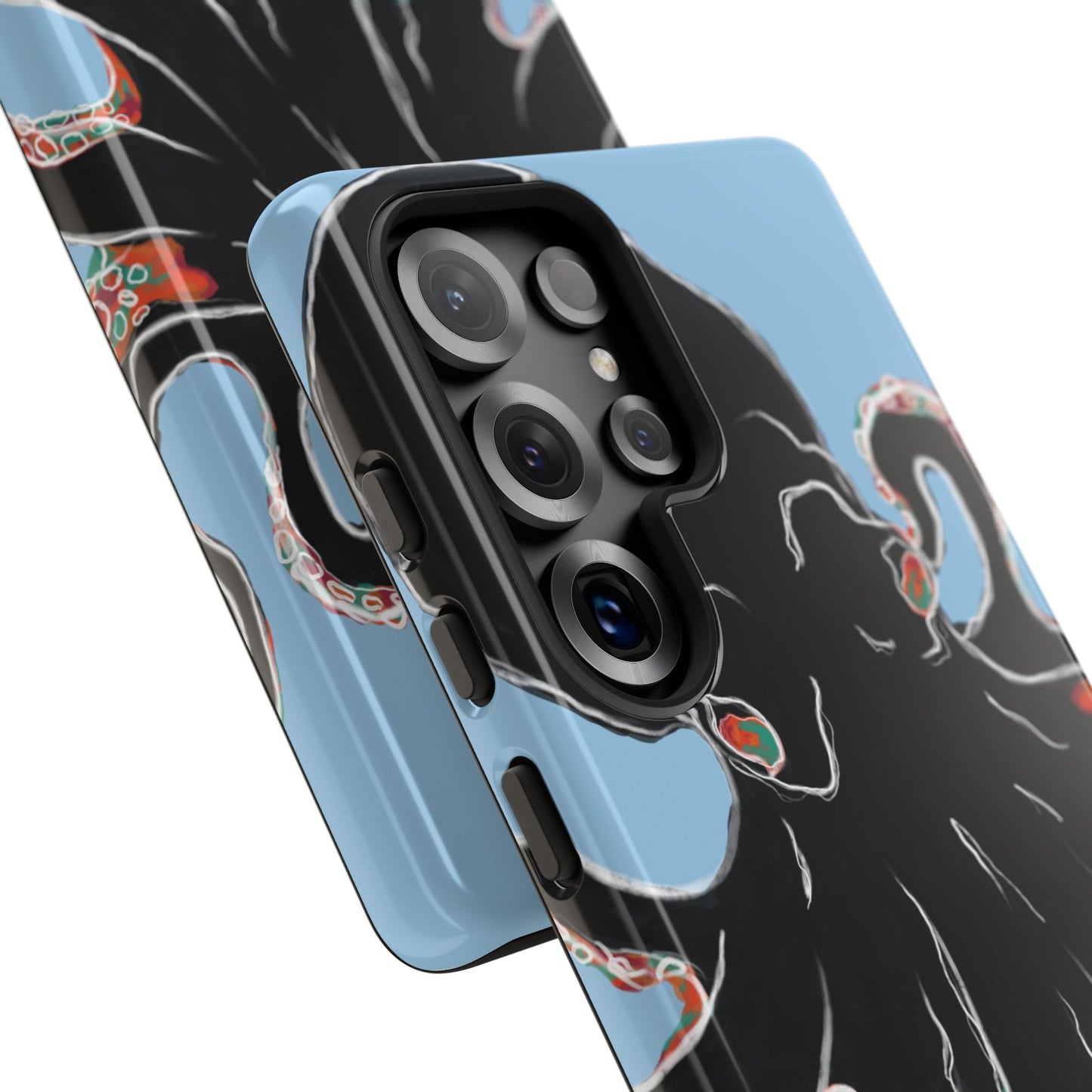 Octopus Tough Phone Case, Sea Creature Design, Ocean Lover Gift, Unique Phone Cover, Underwater Artwork