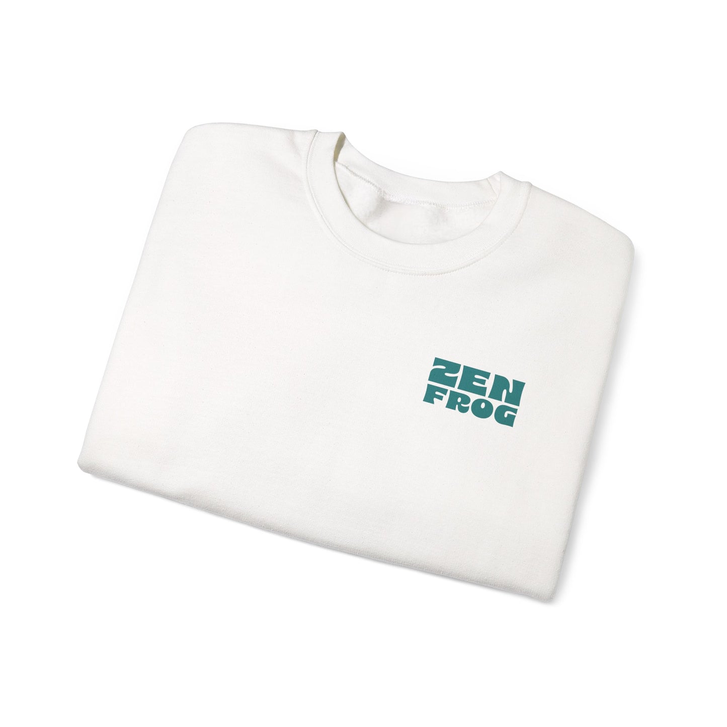 Zen Frog Crewneck Sweatshirt - Relaxed Vibe, Unisex Sweatshirt, Perfect for Cozy Days, Gift for Meditation Lovers, Casual Fashion