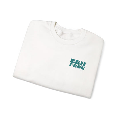 Zen Frog Crewneck Sweatshirt - Relaxed Vibe, Unisex Sweatshirt, Perfect for Cozy Days, Gift for Meditation Lovers, Casual Fashion