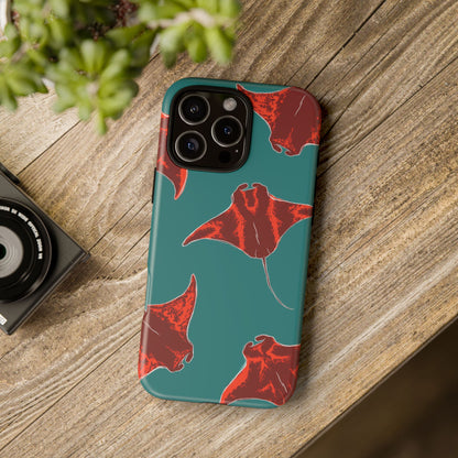 Manta Ray Phone Case, Tropical Phone Cover, Ocean Vibe Accessories, Summer Gift Idea, Marine Animal Merchandise
