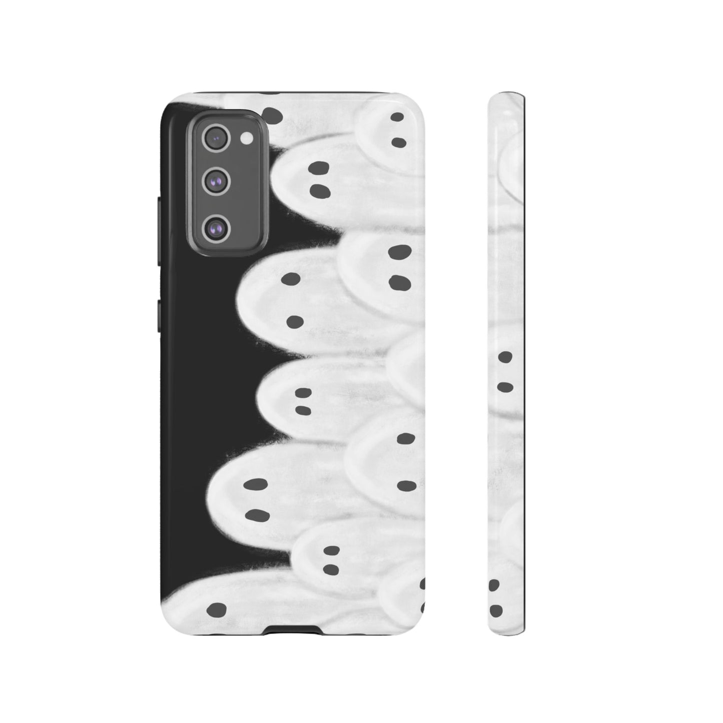 Painted Ghosts Phone Case | Ghostly Tough Phone Case for Spooky Style, Halloween Gift, Phone Cover, Ghost Theme, Unique Accessory, Spooky Season, Viral Painted Ghosts Inspired Design