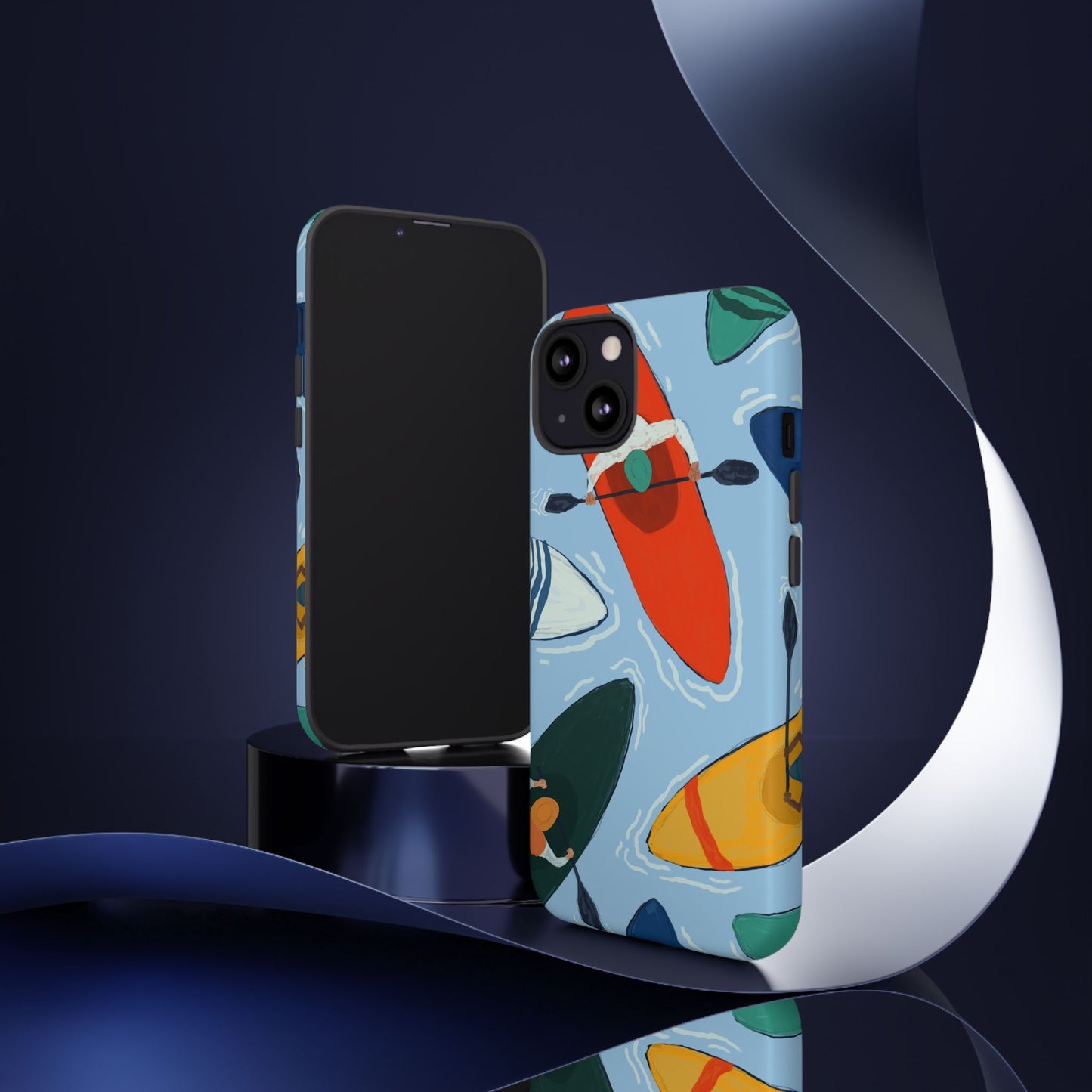 Kayak Phone Case - Tough Cases for Outdoor Enthusiasts, Birthday Gifts, Adventure Gear, Kayaking Accessories, Nature Lover Decor, Artsy Phone Cases