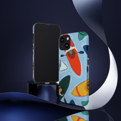 Kayak Phone Case - Tough Cases for Outdoor Enthusiasts, Birthday Gifts, Adventure Gear, Kayaking Accessories, Nature Lover Decor, Artsy Phone Cases