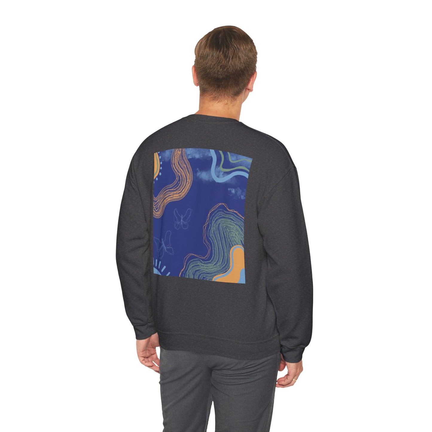 Vibrant Unisex Crewneck Sweatshirt, Cozy Sweatshirt for All Seasons, Casual Wear, Art-Inspired Gift, Spring Fashion, Unisex Apparel