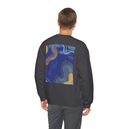 Vibrant Unisex Crewneck Sweatshirt, Cozy Sweatshirt for All Seasons, Casual Wear, Art-Inspired Gift, Spring Fashion, Unisex Apparel
