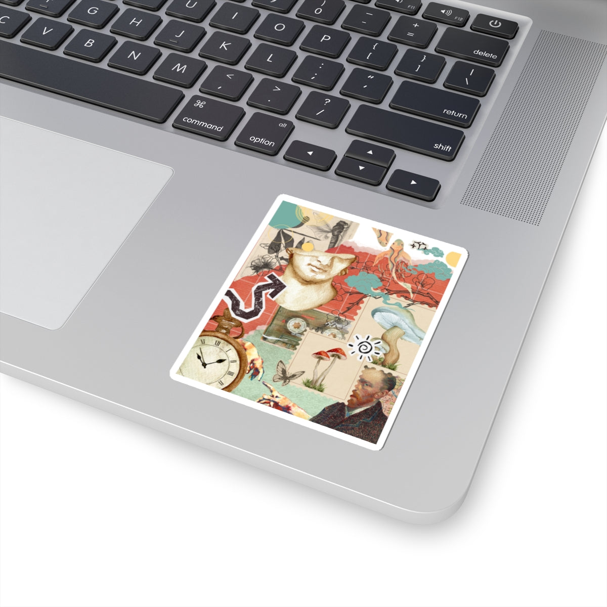 Artistic Kiss-Cut Stickers, Vintage Aesthetic Decals for Laptop, Journal, and Gift Giving, Perfect for Artists and Creative Souls