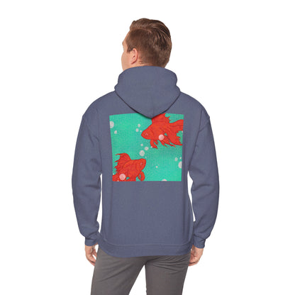 Colorful Goldfish Hoodie, Unisex Sweatshirt, Cozy Everyday Wear, Perfect for Gifts, Fun Fashion for Animal Lovers, Vibrant Pullover