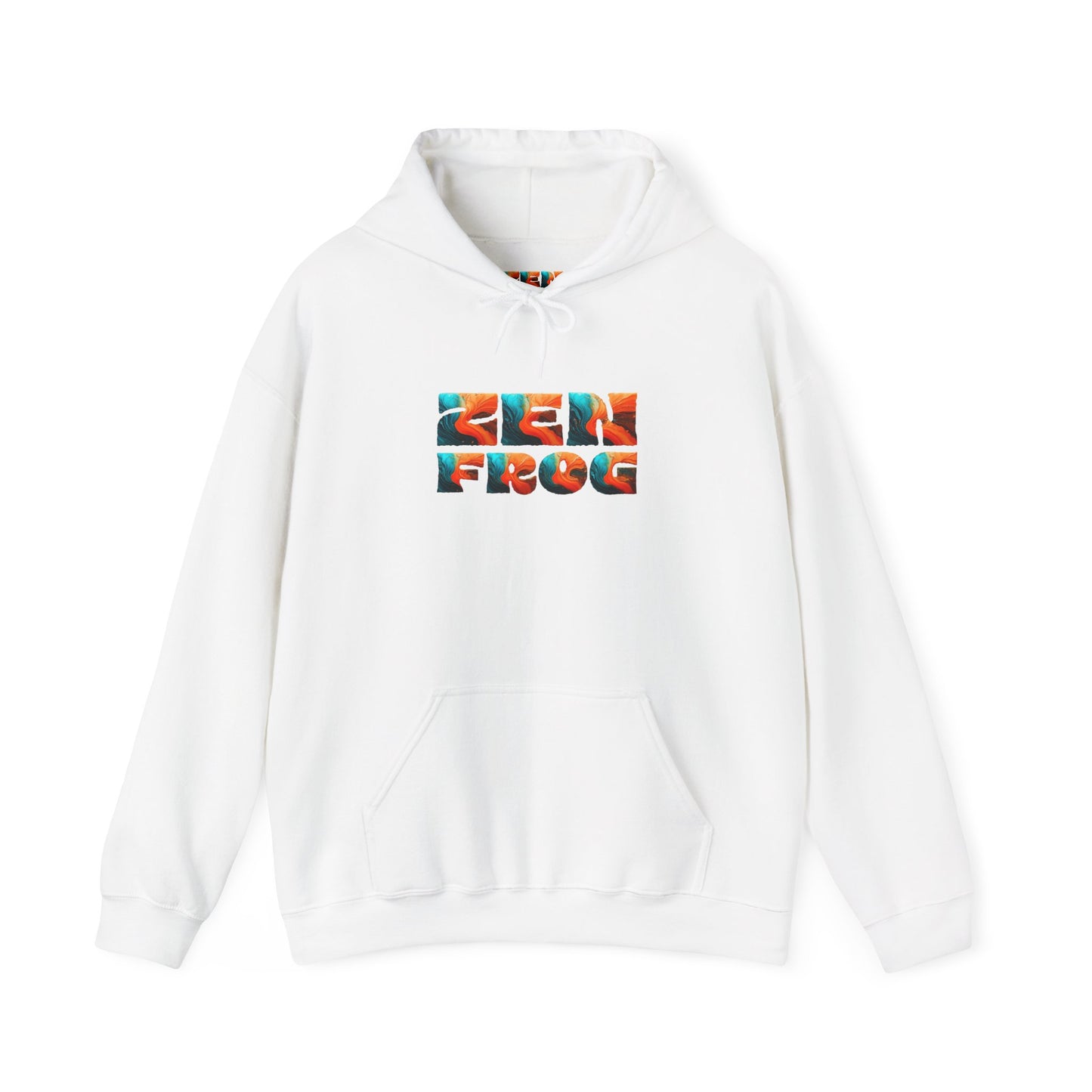 Zen Frog & Moon Unisex Hoodie, Cozy Sweatshirt for Relaxation, Gifts for Nature Lovers, Festival Wear, Everyday Comfort