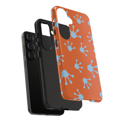 Frog Print Phone Case - Tough Cases, Orange Frog Design, Unique Gift, Fun Accessories, Vibrant Phone Cases, Cool Cases