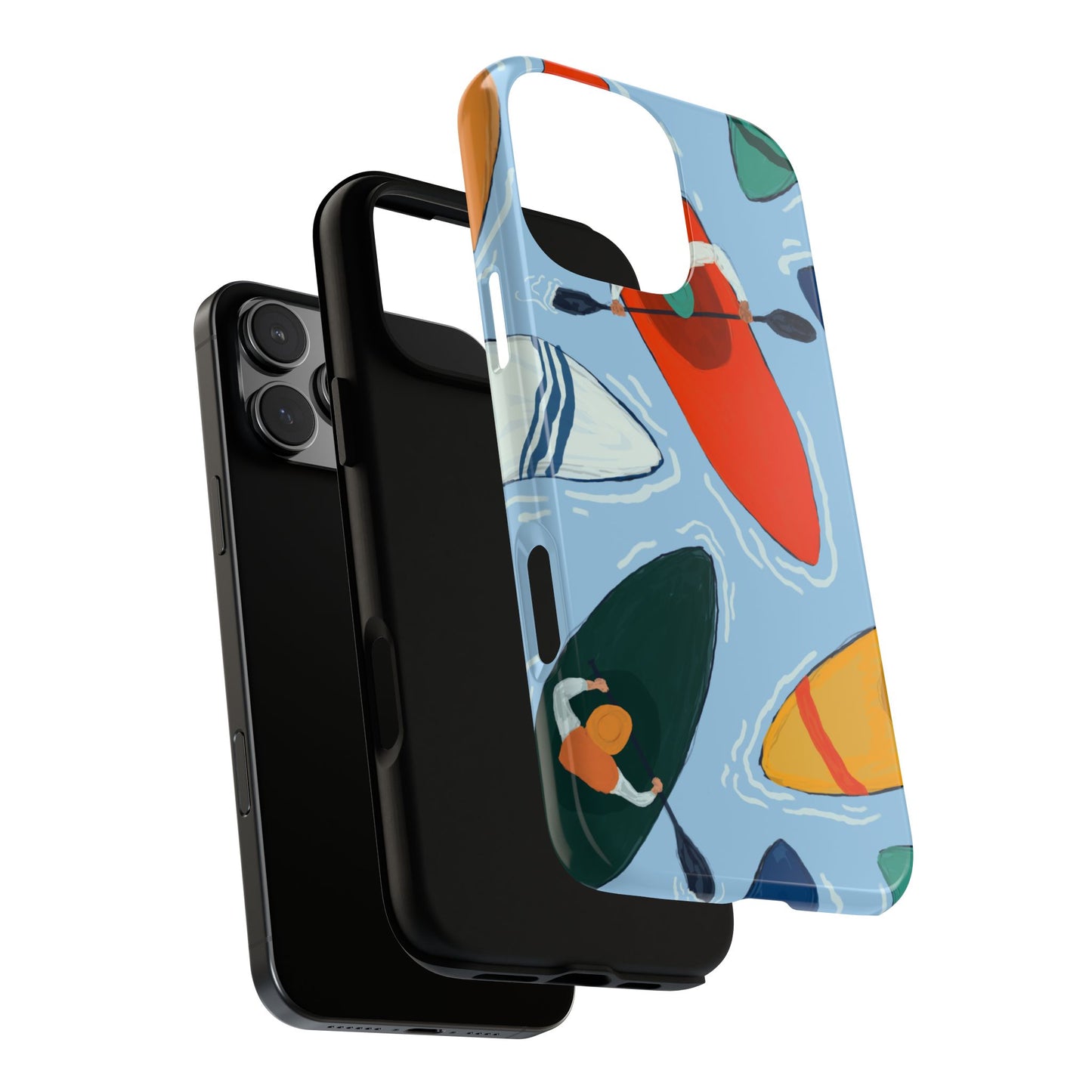 Kayak Phone Case - Tough Cases for Outdoor Enthusiasts, Birthday Gifts, Adventure Gear, Kayaking Accessories, Nature Lover Decor, Artsy Phone Cases