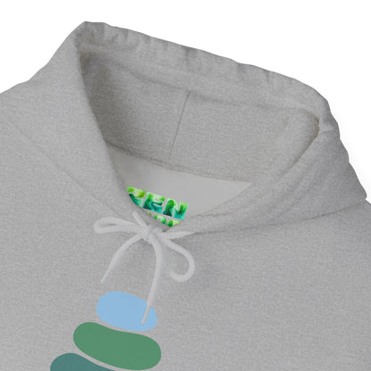 Zen-Inspired Unisex Hooded Sweatshirt, Relaxing Sweatshirt, Comfortable Hoodie, Gift for Meditation Lovers, Cozy Outerwear for All Occasions