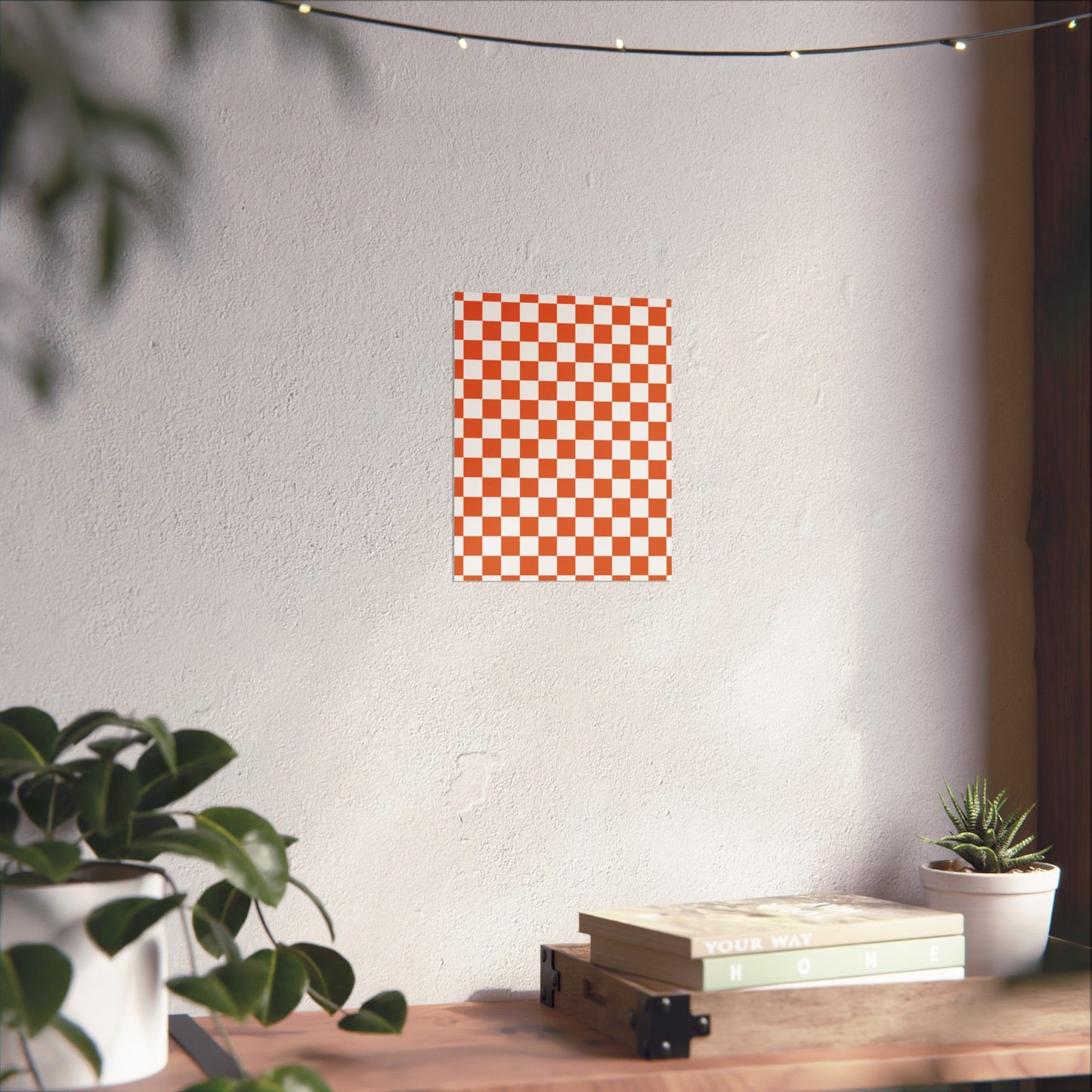 Chic Checkerboard Matte Vertical Posters | Modern Wall Art, Home Decor, Unique Gift, Interior Design, Wall Decoration