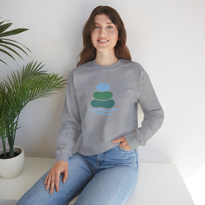 Serene Balance Crewneck Sweatshirt, Cozy Layering Piece, Casual Everyday Wear, Ideal for Relaxation, Gift for Mindfulness Enthusiasts