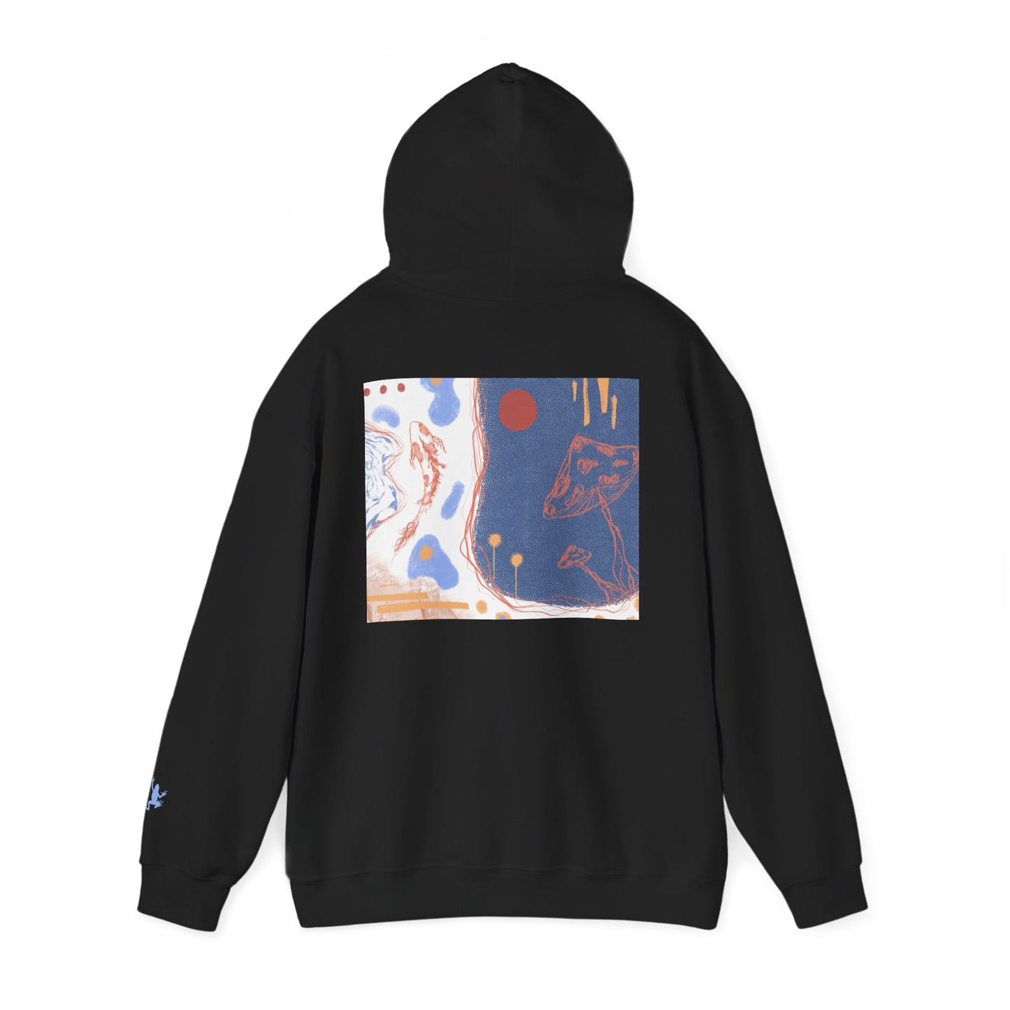 Artistic Unisex Hooded Sweatshirt - Cozy Streetwear for Comfort, Gift for Art Lovers, Perfect for Fall, Casual Style