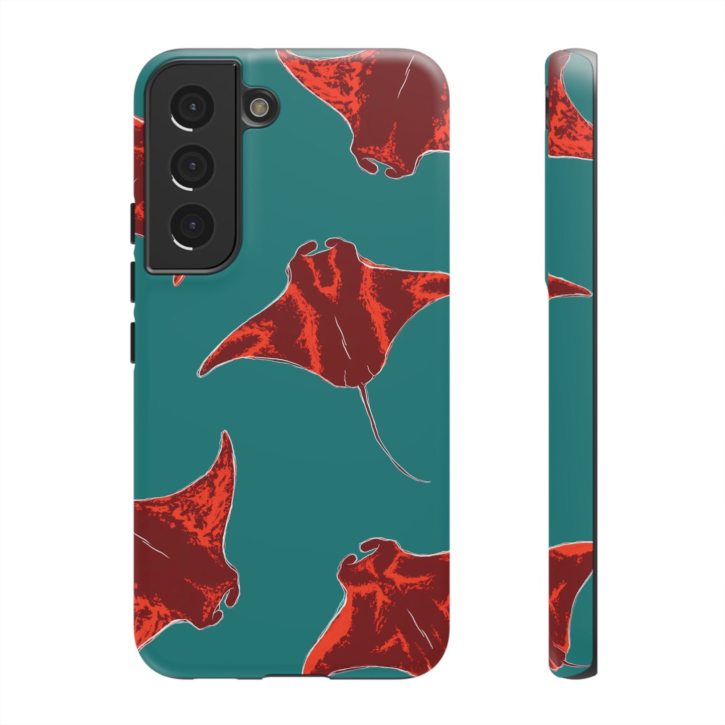 Manta Ray Phone Case, Tropical Phone Cover, Ocean Vibe Accessories, Summer Gift Idea, Marine Animal Merchandise