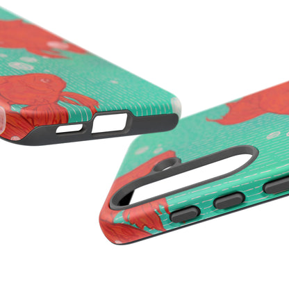 Vibrant Goldfish Phone Case, Colorful iPhone Cover, Ocean Vibe Accessory, Unique Gift for Fish Lovers, Cute Phone Cases