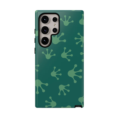 Frog Print Phone Case, Nature Lover Gift, Eco-Friendly Cover, Fun Green Design, Unique Frog Accessories