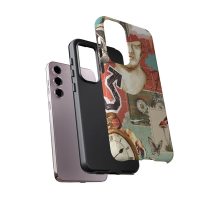 Artistic iPhone Case, Tough Cases with Vintage Design, Unique Phone Cover, Gift for Art Lovers, Protective Case for All Occasions, Vintage Collage Art