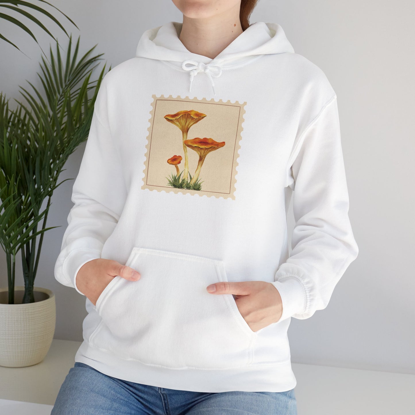 Botanical Print Hoodie, Cozy Sweatshirt, Nature Lover Gift, Comfortable Casual Wear, Fall Fashion, Unisex Hoodie, Comfy Mushroom Hoodie, Nature Vibes, Perfect for Fall