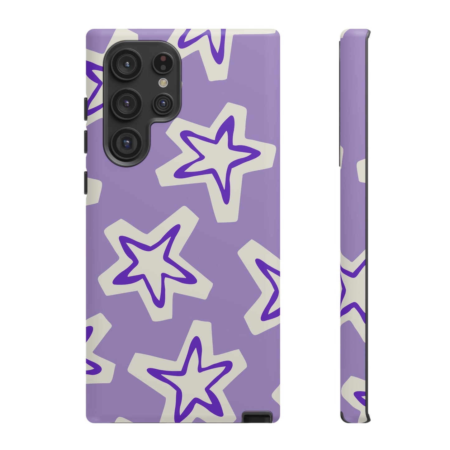 Starry Pattern Phone Case, Cute Star Design, Tough Phone Cover, Gifts for Her, Stylish Phone Accessory
