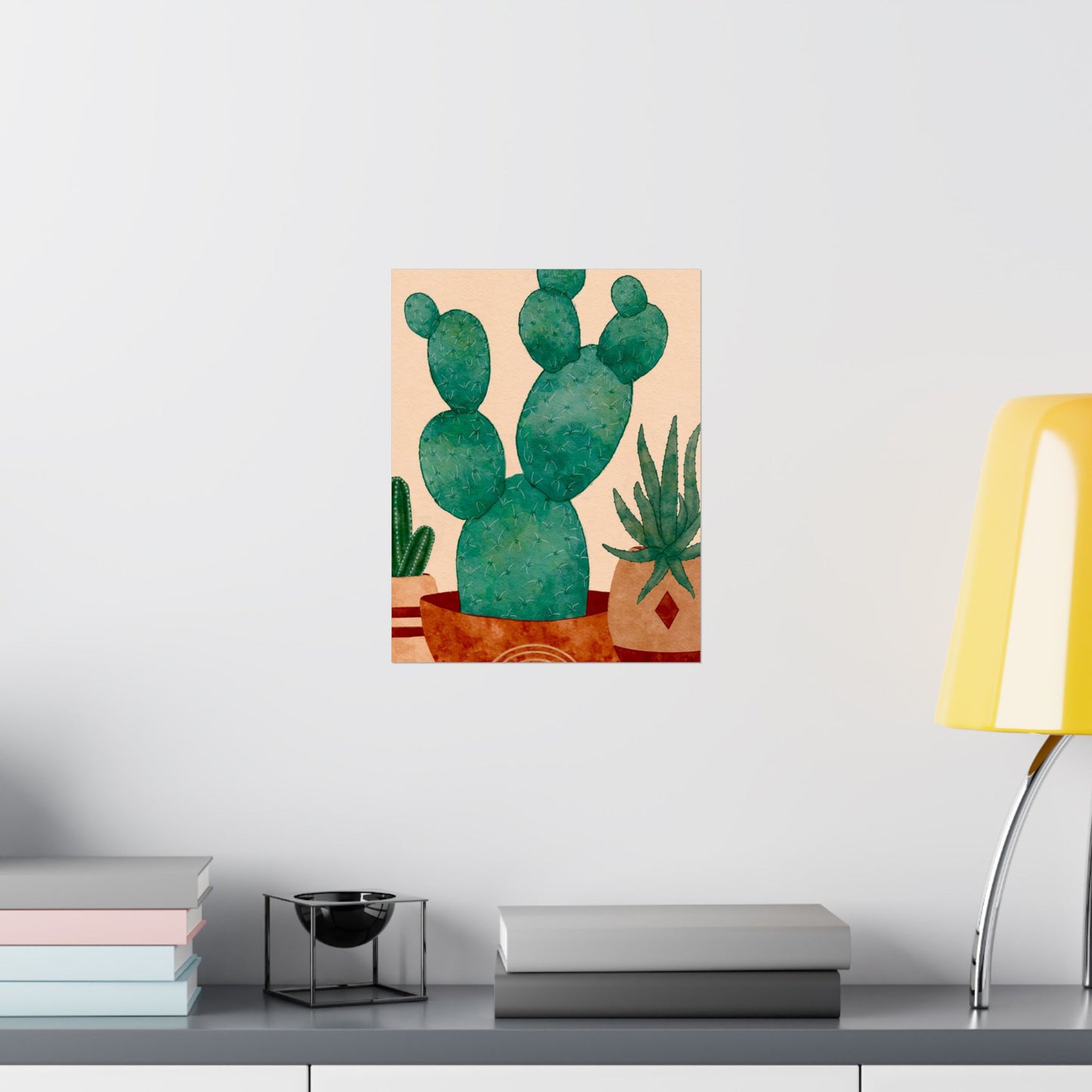 Cactus Art Print, Matte Vertical Posters, Botanical Decor, Green Home Art, Nature Wall Art, Gifts for Plant Lovers