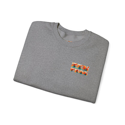 Funky Fish Crewneck Sweatshirt - Zen Frog Cozy & Calm Vibes for All, Perfect Gift for Nature Lovers, Relaxation, and Casual Wear