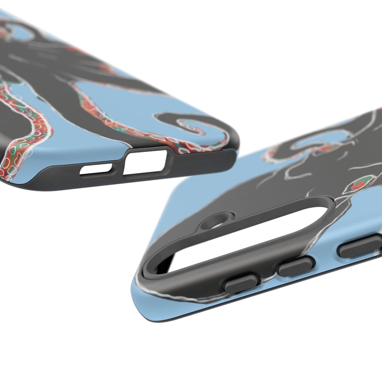 Octopus Tough Phone Case, Sea Creature Design, Ocean Lover Gift, Unique Phone Cover, Underwater Artwork