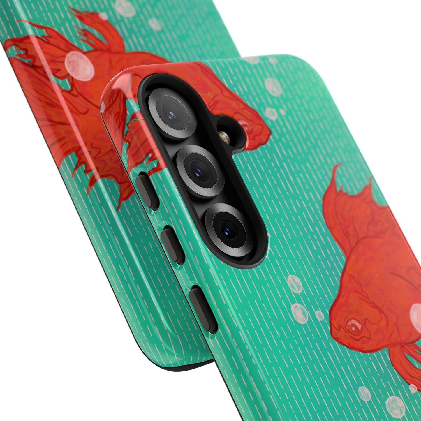 Vibrant Goldfish Phone Case, Colorful iPhone Cover, Ocean Vibe Accessory, Unique Gift for Fish Lovers, Cute Phone Cases