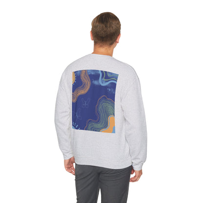 Vibrant Unisex Crewneck Sweatshirt, Cozy Sweatshirt for All Seasons, Casual Wear, Art-Inspired Gift, Spring Fashion, Unisex Apparel