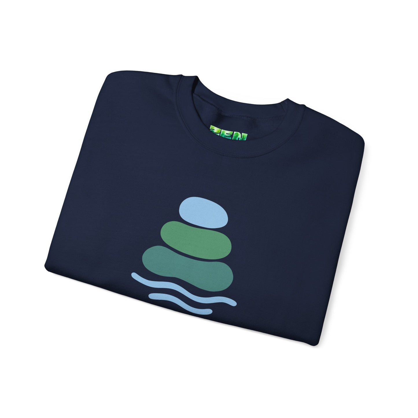 Serene Balance Crewneck Sweatshirt, Cozy Layering Piece, Casual Everyday Wear, Ideal for Relaxation, Gift for Mindfulness Enthusiasts