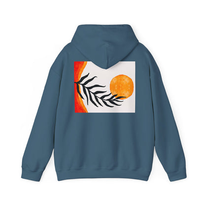 Lotus and Sunset Unisex Hoodie - Cozy Gift for Mindfulness, Meditation, or Nature Lovers, Perfect for Fall and Winter