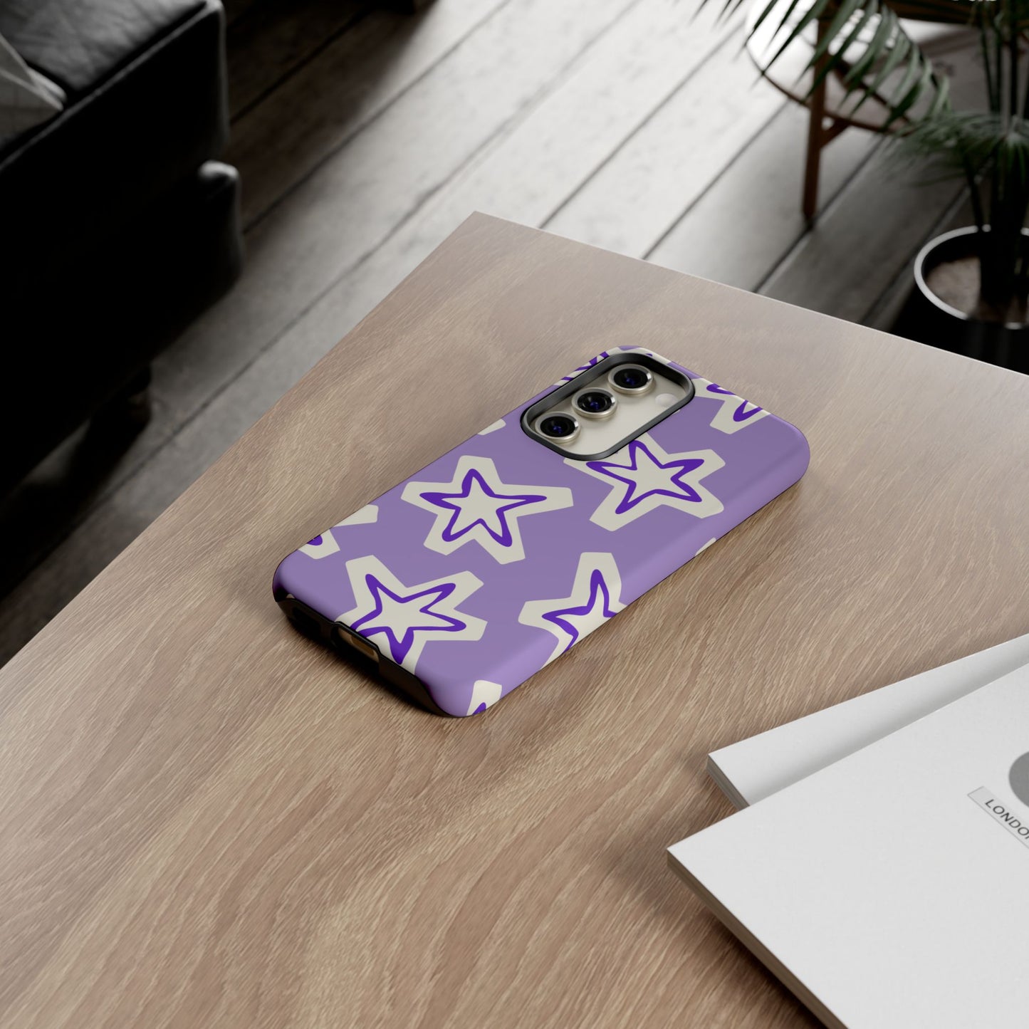 Starry Pattern Phone Case, Cute Star Design, Tough Phone Cover, Gifts for Her, Stylish Phone Accessory