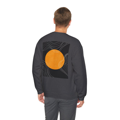 Sunset Wave Unisex Heavy Blend™ Crewneck Sweatshirt | Cozy, Relaxed, Casual Wear, Gift for Her, Gift for Him, Yoga, Meditation