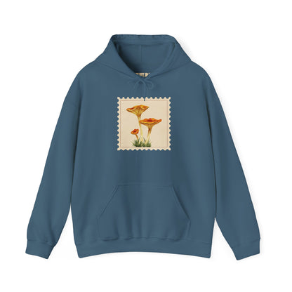 Botanical Print Hoodie, Cozy Sweatshirt, Nature Lover Gift, Comfortable Casual Wear, Fall Fashion, Unisex Hoodie, Comfy Mushroom Hoodie, Nature Vibes, Perfect for Fall