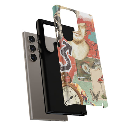 Artistic iPhone Case, Tough Cases with Vintage Design, Unique Phone Cover, Gift for Art Lovers, Protective Case for All Occasions, Vintage Collage Art