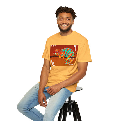 Vibrant Chameleon T-Shirt | Eco-friendly Fashion Tee, Unisex Graphic Tee, Animal Lover Shirt, Gift for Nature Enthusiasts